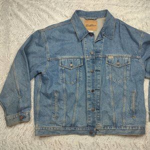 LEVI STRAUSS Trucker Jacket Denim Blue Jean Pockets Style LL-1055, Sz 2XL